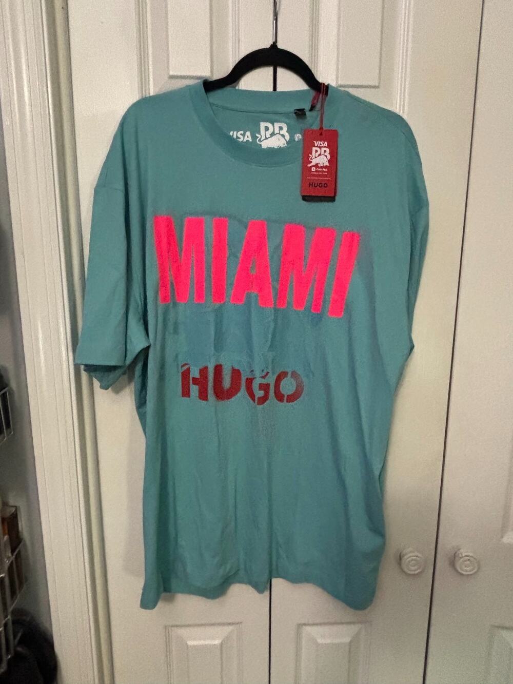HUGO BOSS Miami GP Visa Cash Up RB F1 Team T-Shirt Men's Size XL